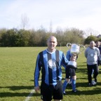 IAN KENNY WITH THE SECOND DIVISION WINNERS TROPHY