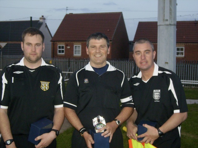 ANDREW BOTHA, GARY HARGREAVES, KEN SHORT DAIRY LANE DENTAL PRACTICE CUP OFFICIALS