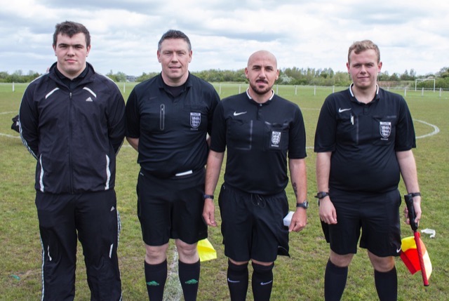 Total Sport Match Officials  Referee. Colin Todd
Assistants. Mick Crowe PhilClayton and Adam Crowe