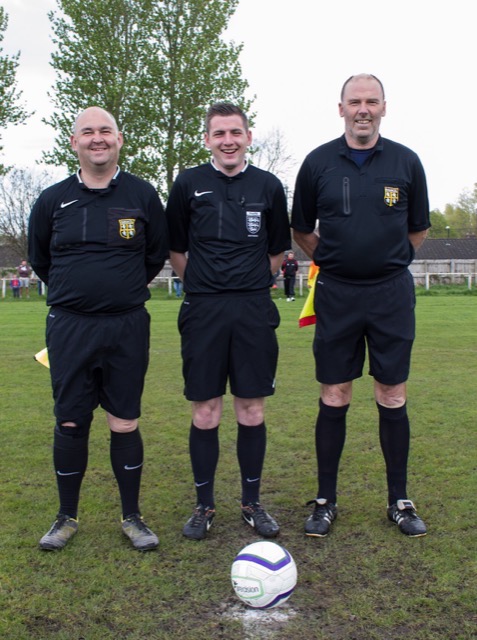 Joe Holborn Match Officials 
Referee Matty Cain
Assistants. Ian Stewart and Colin Archbold